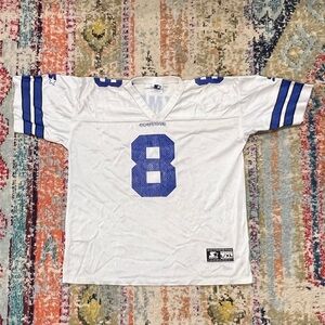 Troy Aikman Dallas Cowboys Starter NFL Football Sports Jersey Boys Kids Youth